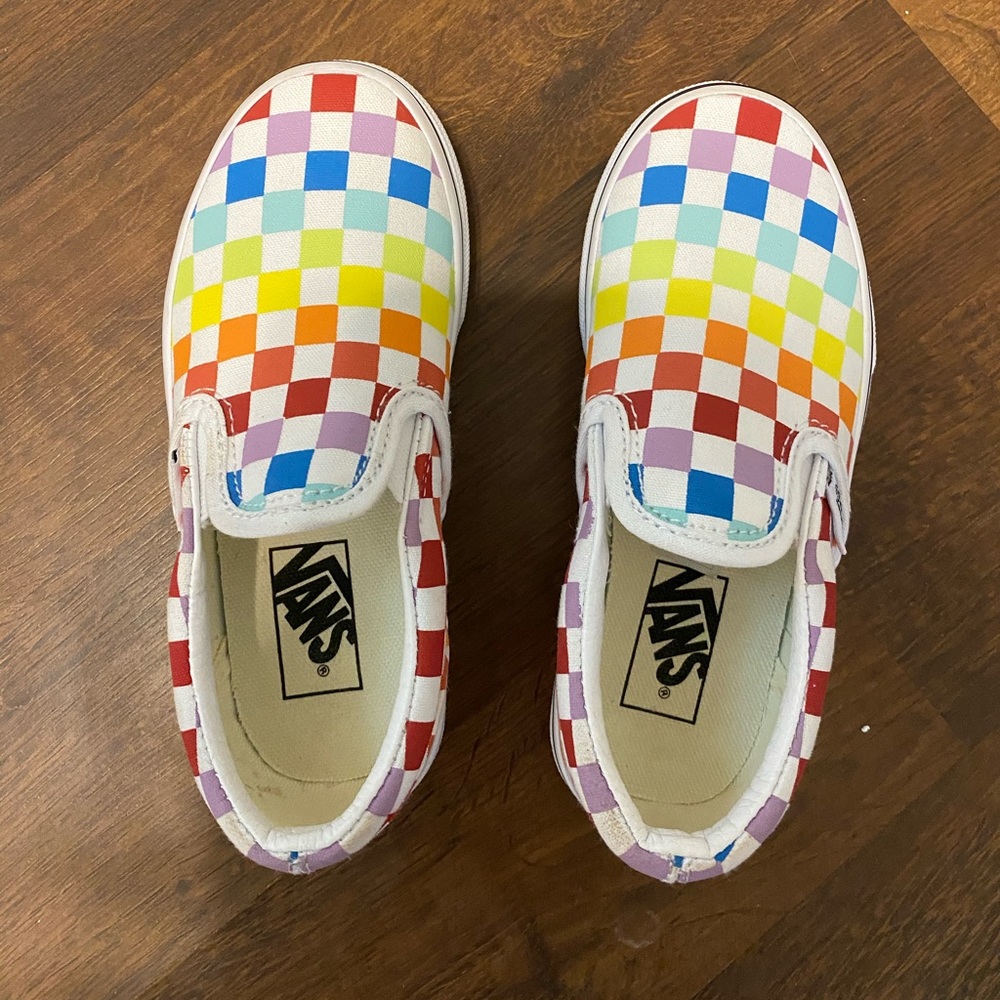 New checkerboard Vans size 11.5 girls
